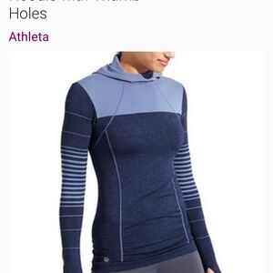 Athleta Blue and Gray Women's Top